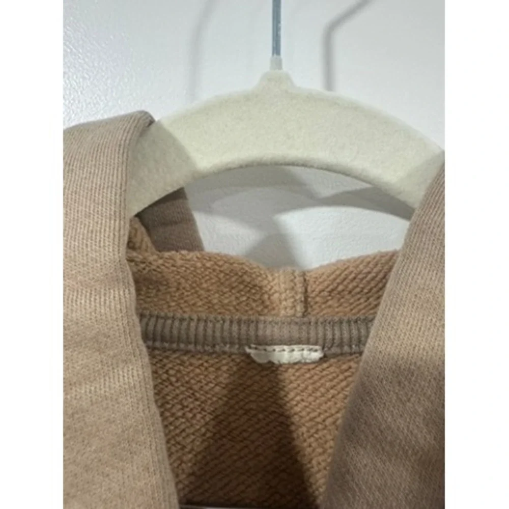 Alo Yoga Accolade Hoodie Taupe Brown Pullover Oversized Sweatshirt Women Small